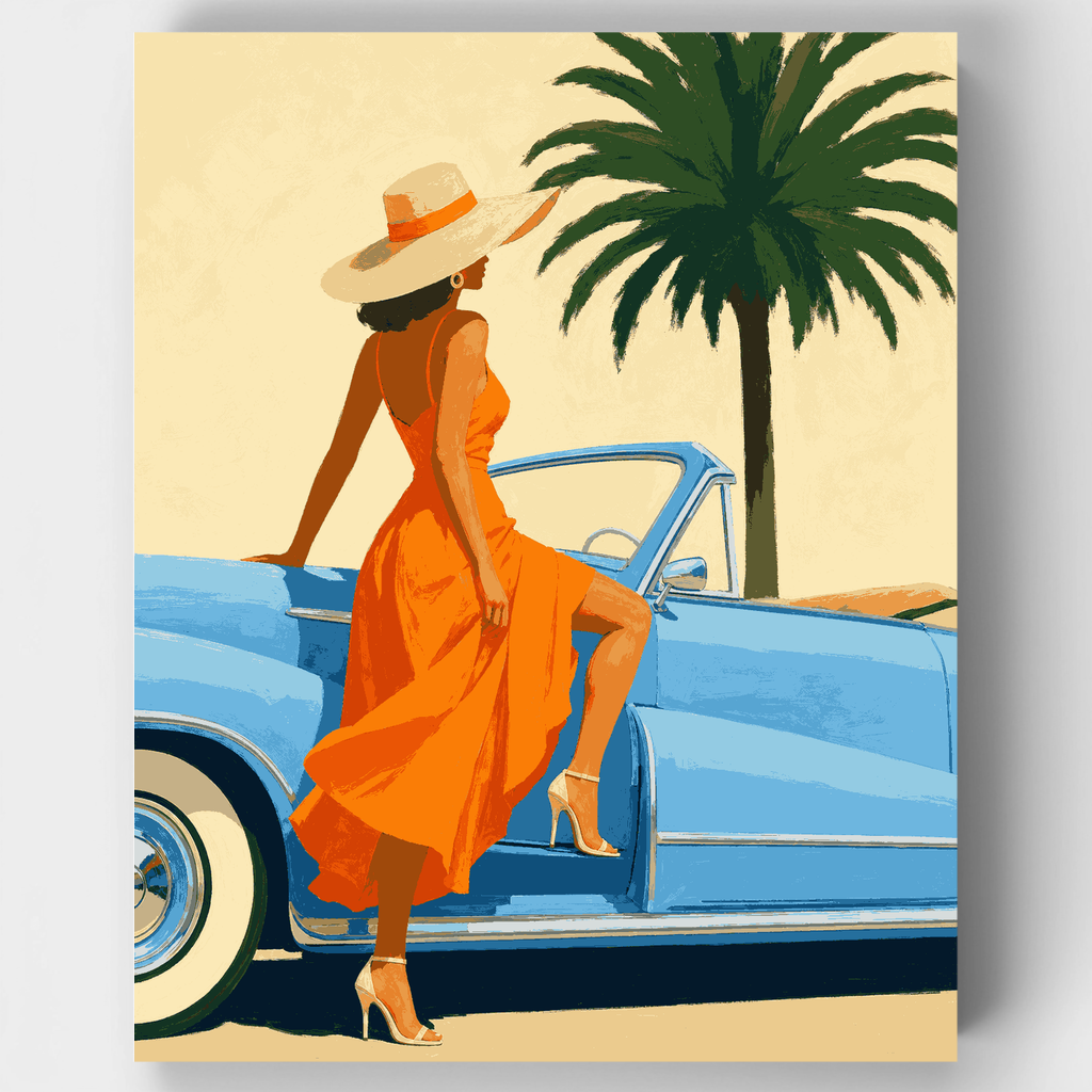 Retro Summer Drive - Kit de pintura por números — Estándar