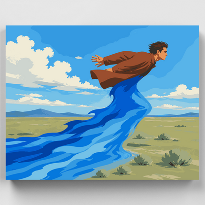 River-Bound Runner - Paint by Numbers Kit