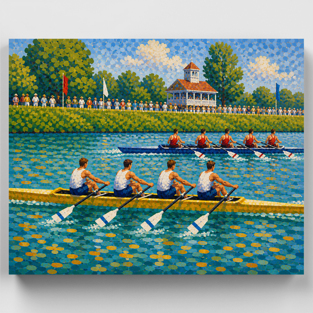 River Regatta Rowers - Paint by Numbers Kit