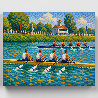 River Regatta Rowers - Paint by Numbers Kit