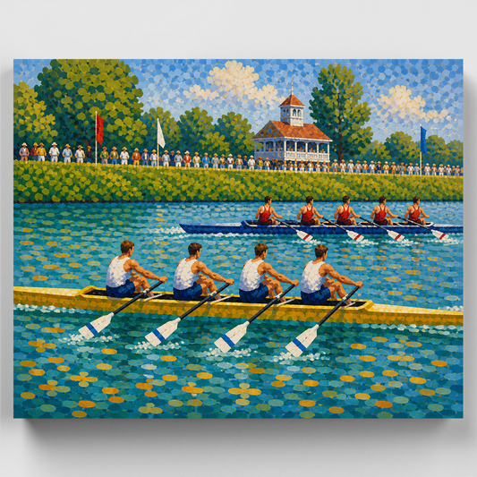 River Regatta Rowers - Paint by Numbers Kit