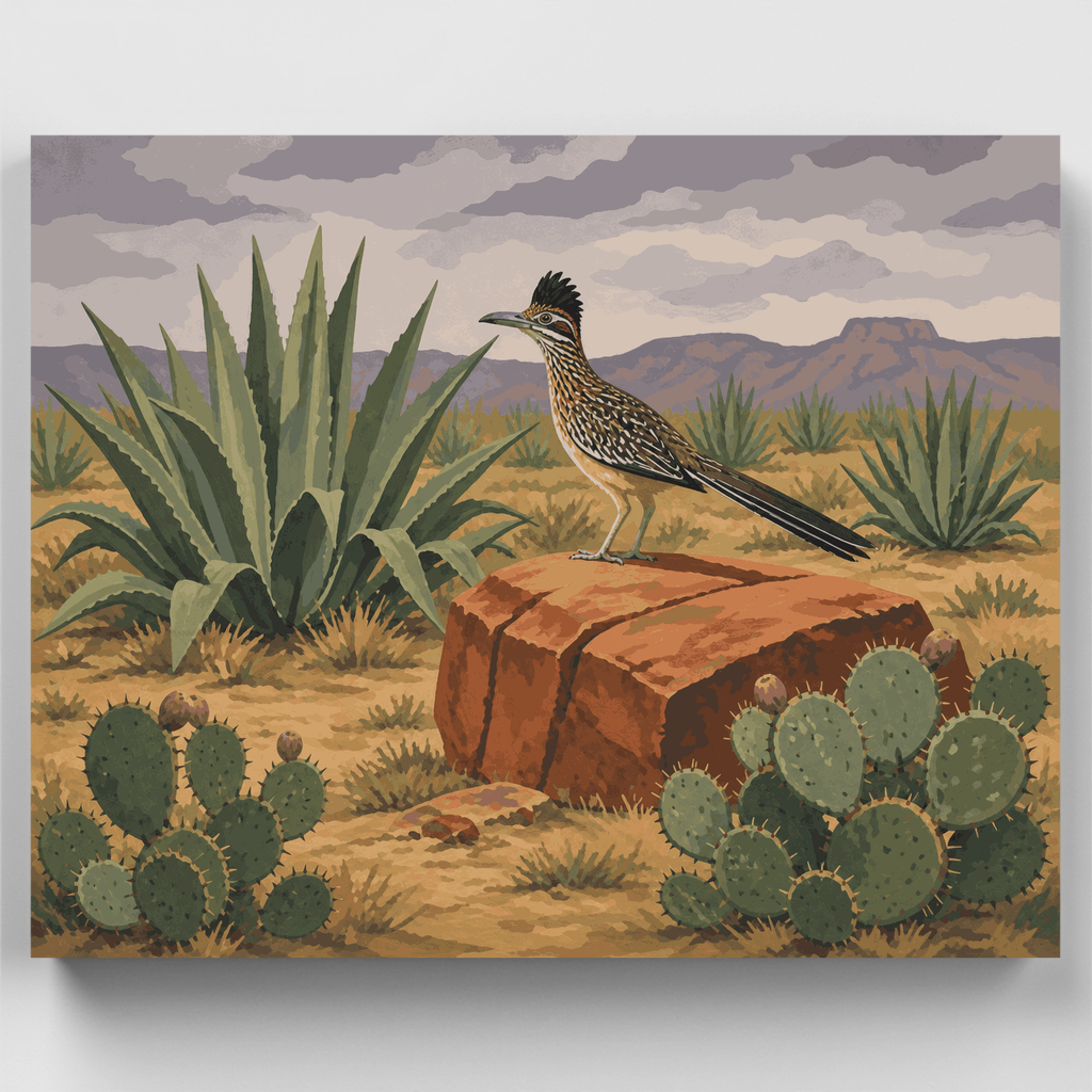 Correcaminos en Red Rock - Kit de pintura por números — Estándar