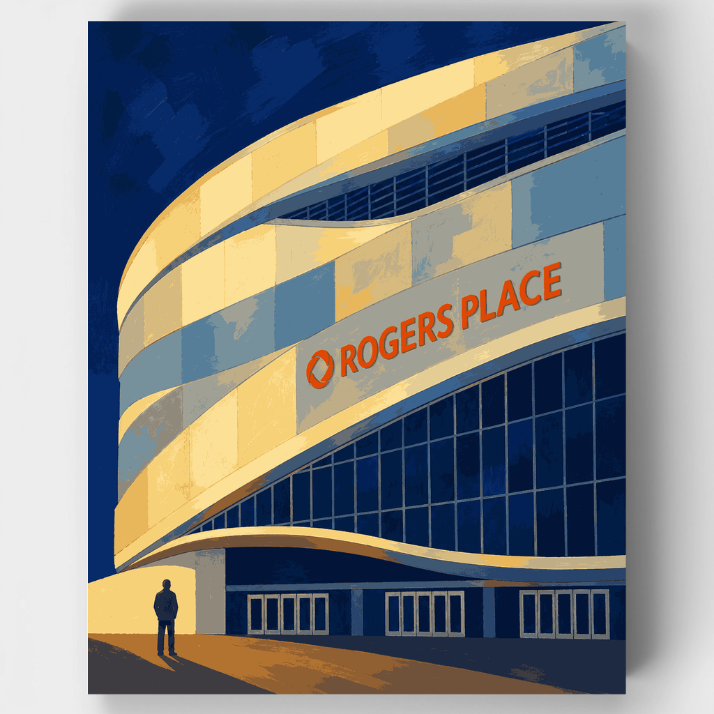 Fachada de Rogers Place - Kit de pintura por números — Estándar