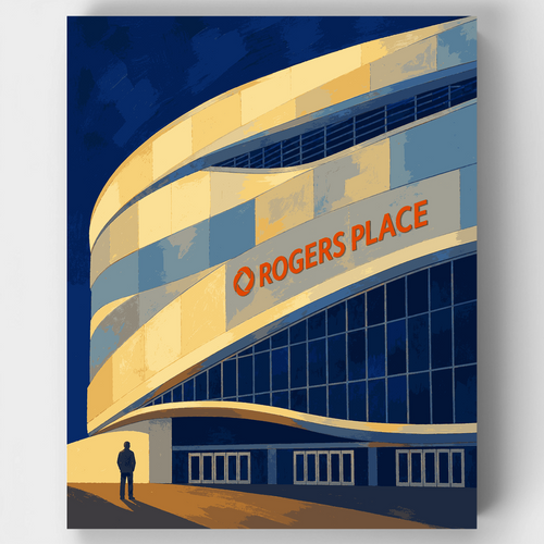 Rogers Place Facade - Paint by Numbers Kit