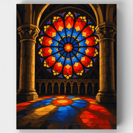 Rose Window Light - Paint by Numbers Kit