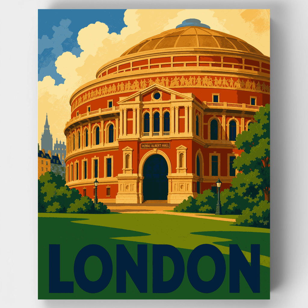 Royal Albert Hall - Kit de pintura por números — Estándar