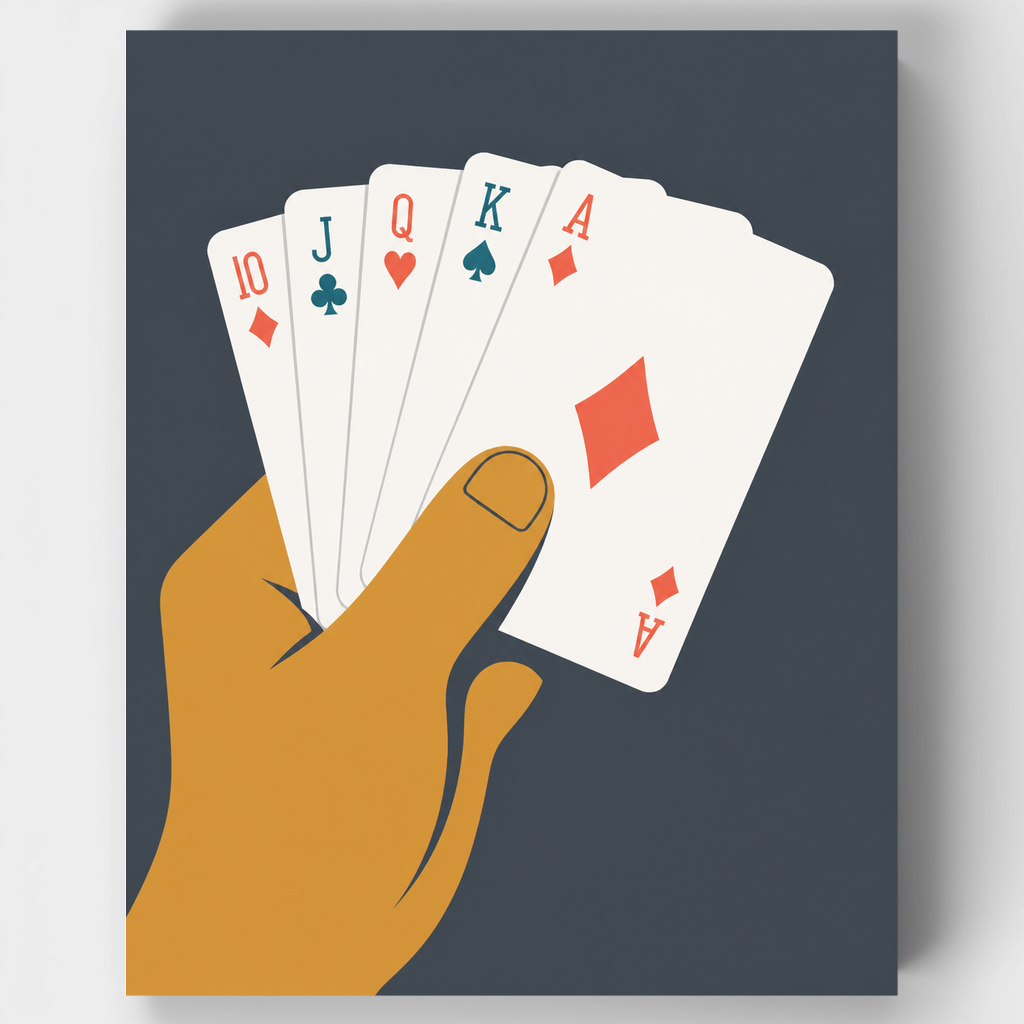 Kit de pintura por números - Mano de escalera real — Estándar