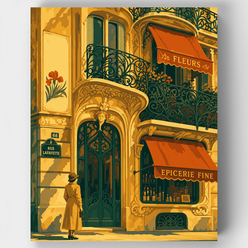 Rue Lafayette Corner - Paint by Numbers Kit