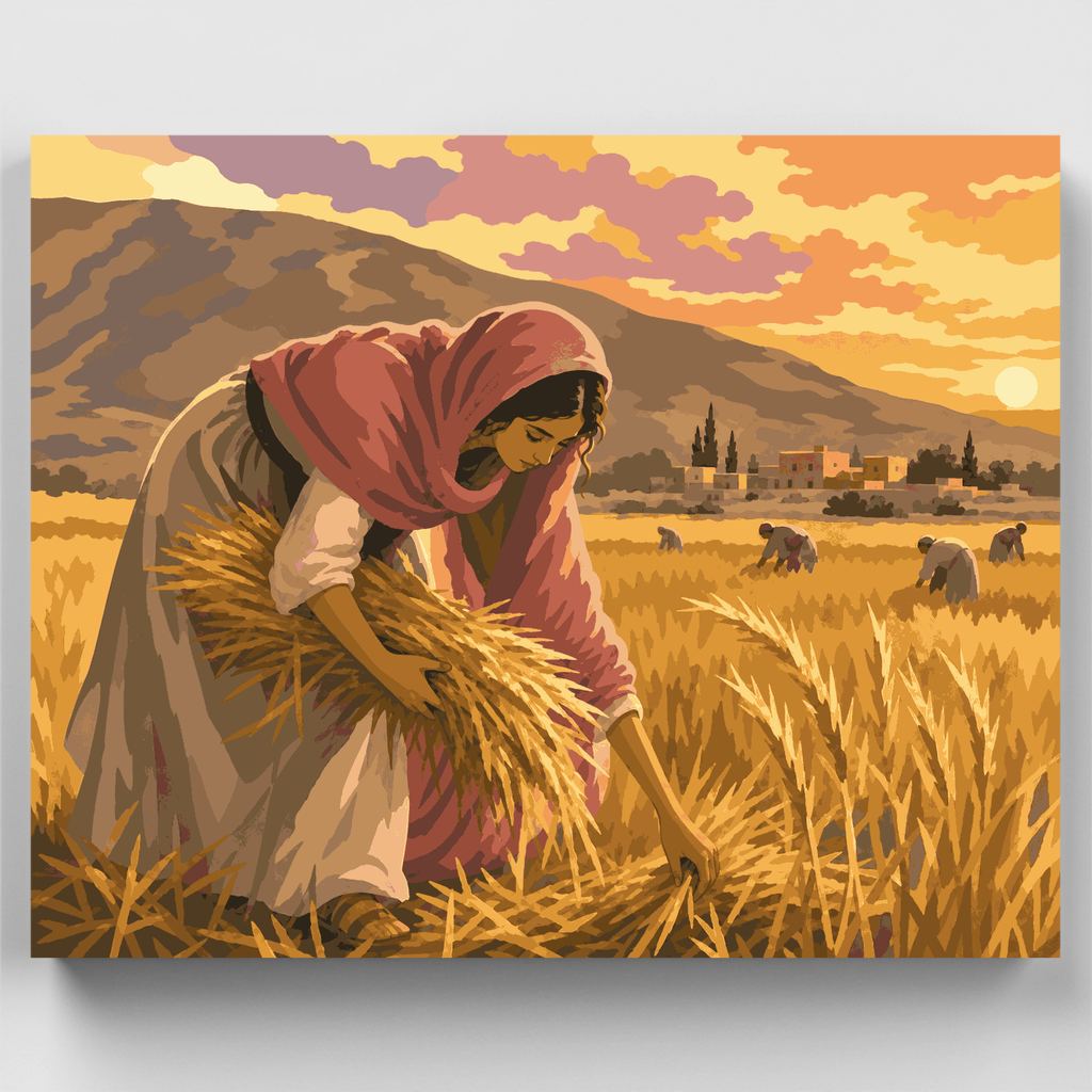 Rut espigando trigo - Kit de pintura por números — Estándar