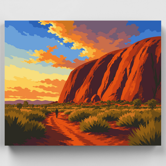 Sacred Rock Sunset - Paint by Numbers Kit