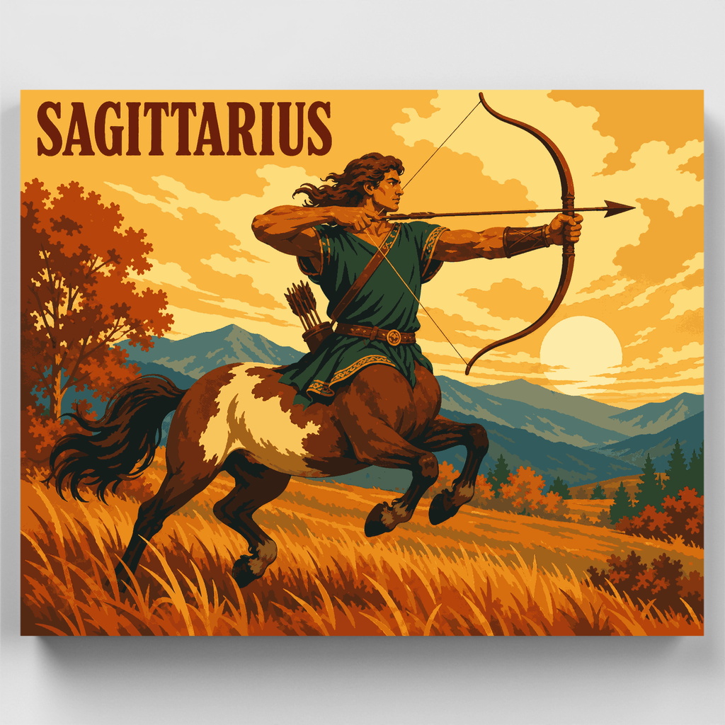 Kit de pintura por números - Arquero de Sagitario — Estándar