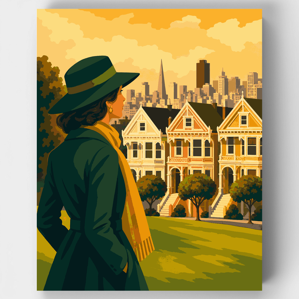 Vistas de San Francisco - Kit de pintura por números — Estándar