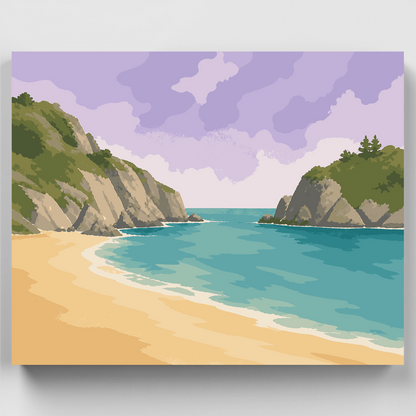 Sand Beach Cove - Paint by Numbers Kit