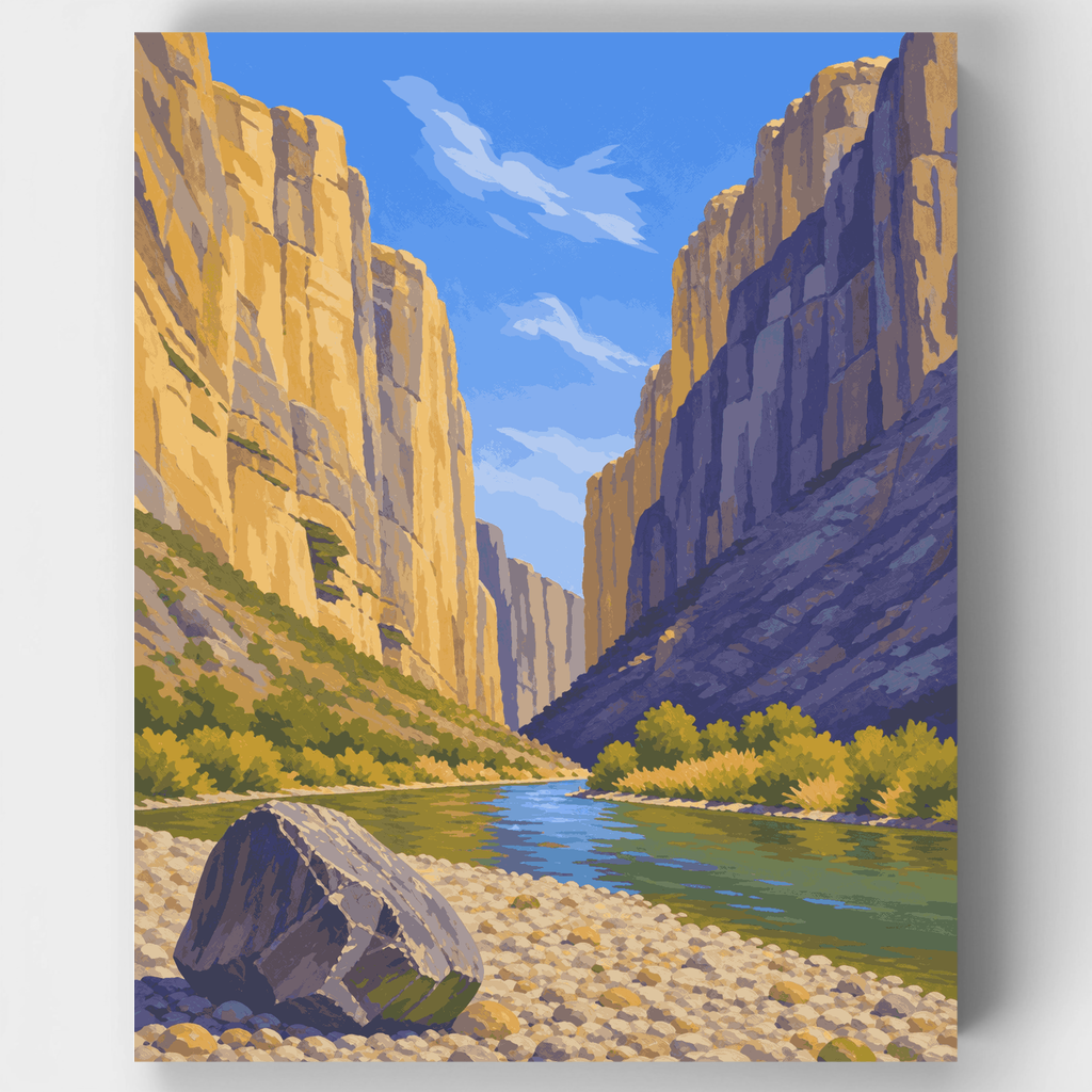 Santa Elena Canyon - Paint by Numbers Kit