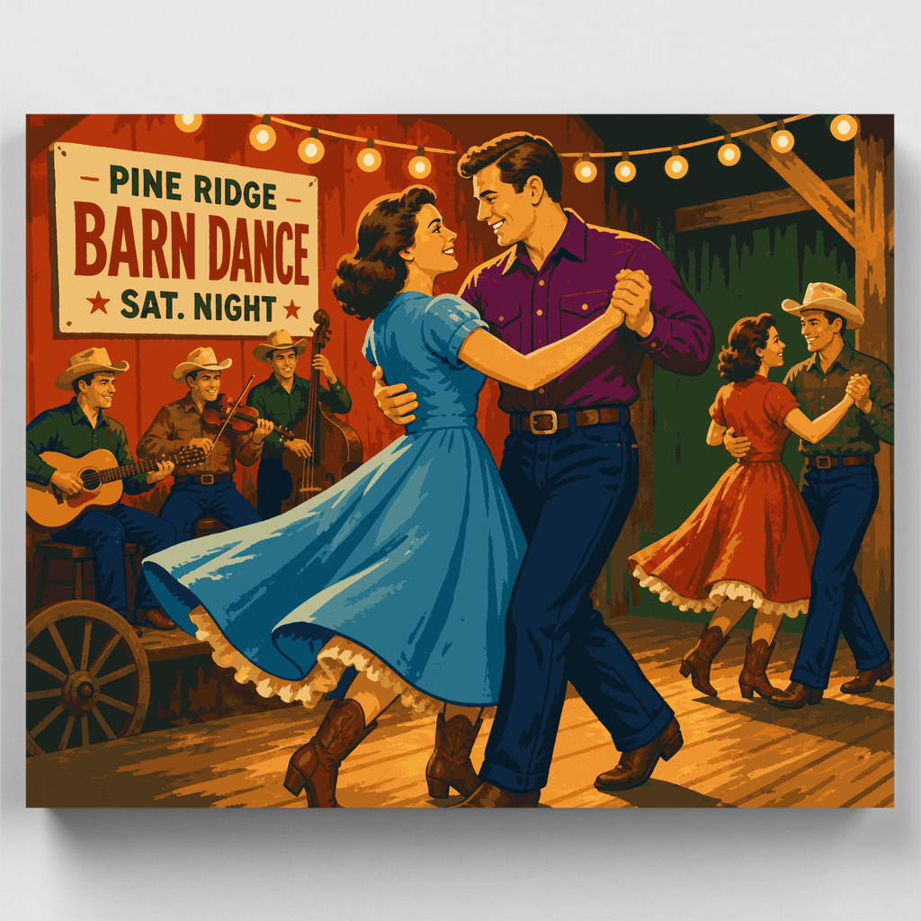 Saturday Night Two-Step - Paint by Numbers Kit
