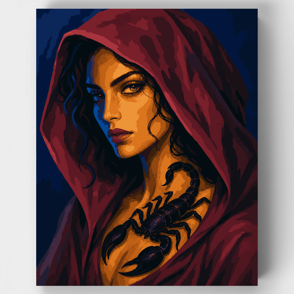 Scorpio Hooded Mystic - Paint by Numbers Kit