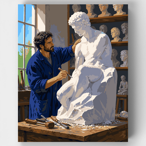 Sculptor's Studio - Paint by Numbers Kit