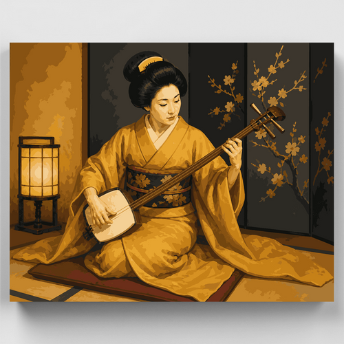 Shamisen Serenade - Paint by Numbers Kit