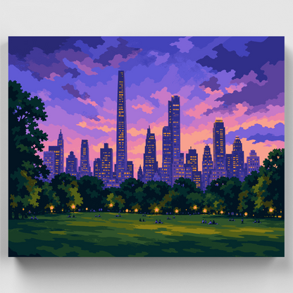 Sheep Meadow Twilight - Paint by Numbers Kit