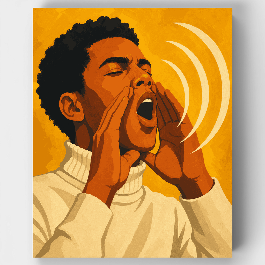 Gritando a todo pulmón - Kit de pintura por números — Estándar