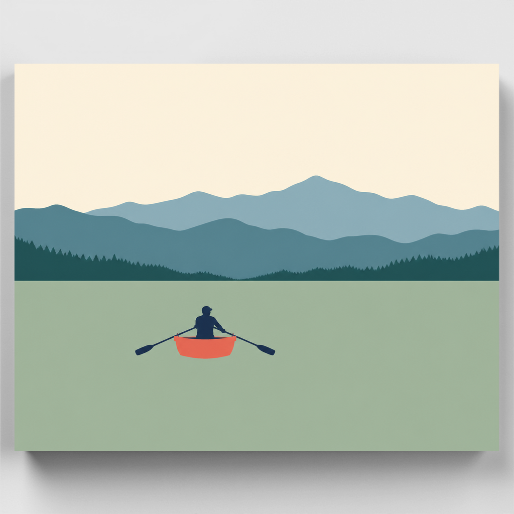 Solo Rower, Sage Waters - Paint by Numbers Kit