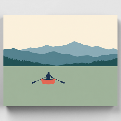 Solo Rower, Sage Waters - Paint by Numbers Kit
