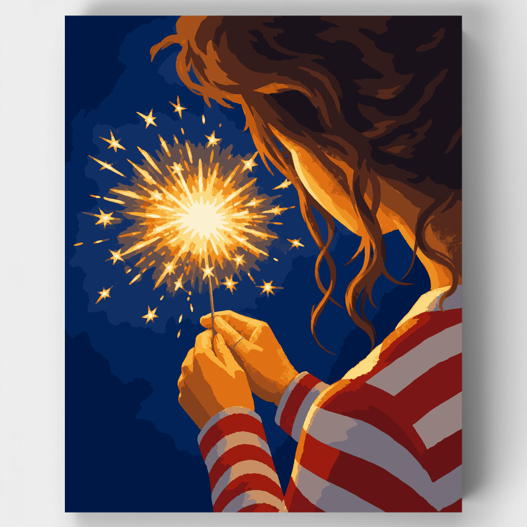 Bengala en la oscuridad - Kit de pintura por números — Estándar