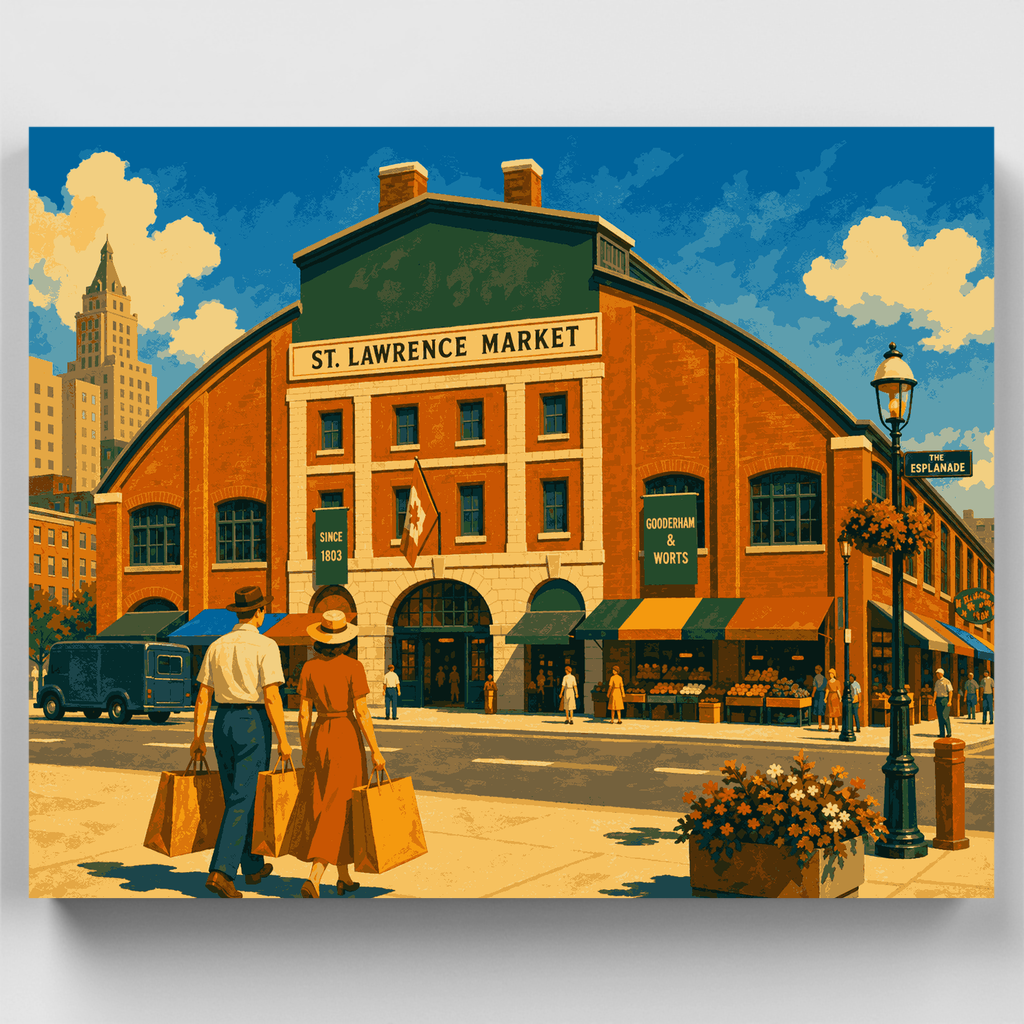 St. Lawrence Market - Kit de pintura por números — Estándar