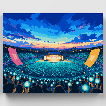 Stadium Sea of Lights - Paint by Numbers Kit