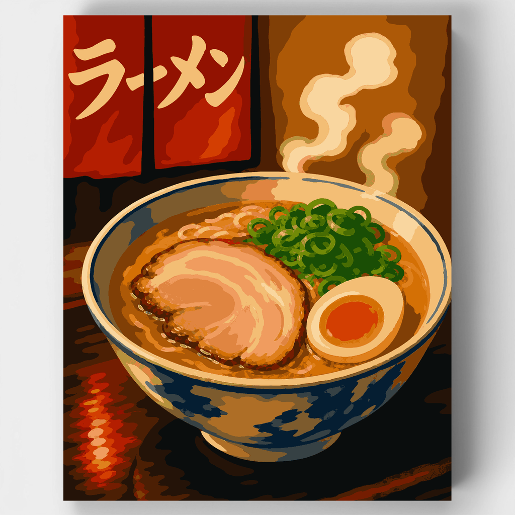 Steaming Ramen Bowl - Paint by Numbers Kit