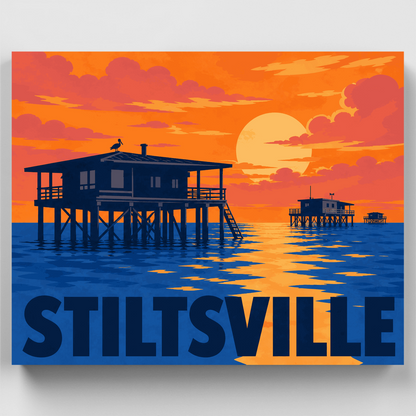 Stiltsville Sunset - Paint by Numbers Kit