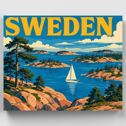 Stockholm Archipelago - Paint by Numbers Kit