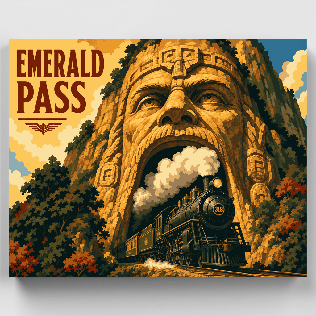 Túnel del Dios de Piedra - Kit de pintura por números — Estándar