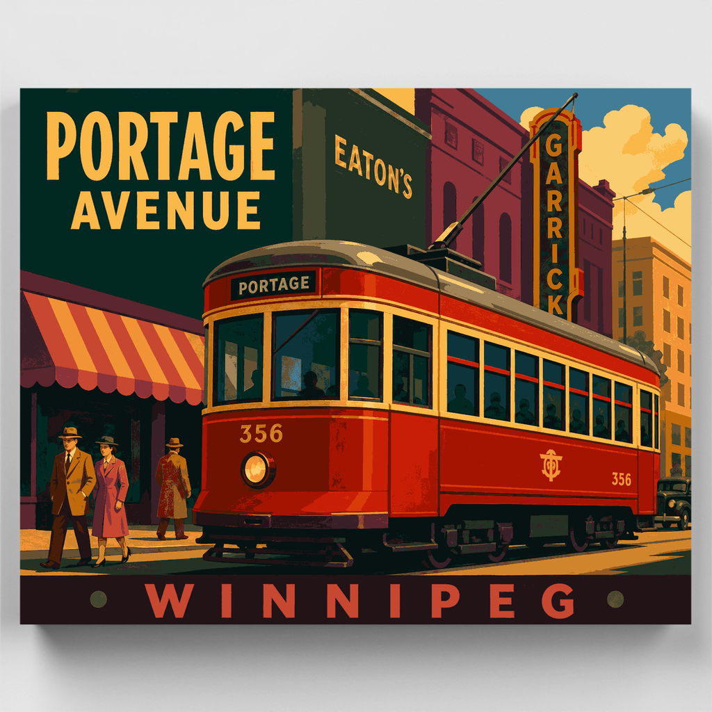 Tranvía n.º 356 - Kit de pintura por números — Estándar
