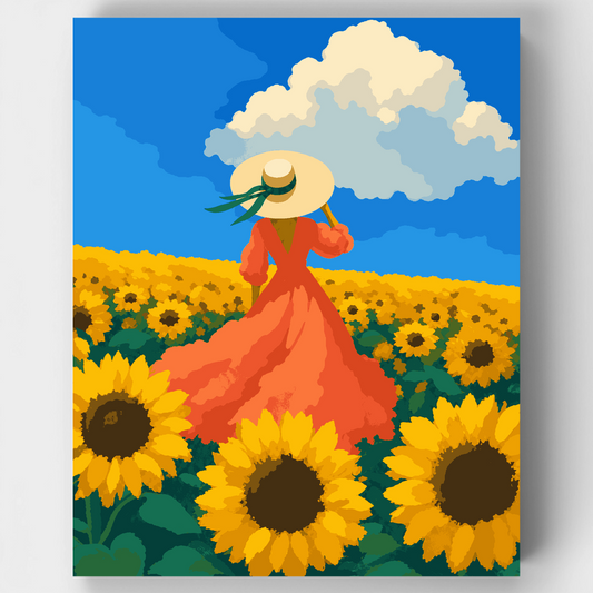 Sunflower Field Reverie - Paint by Numbers Kit