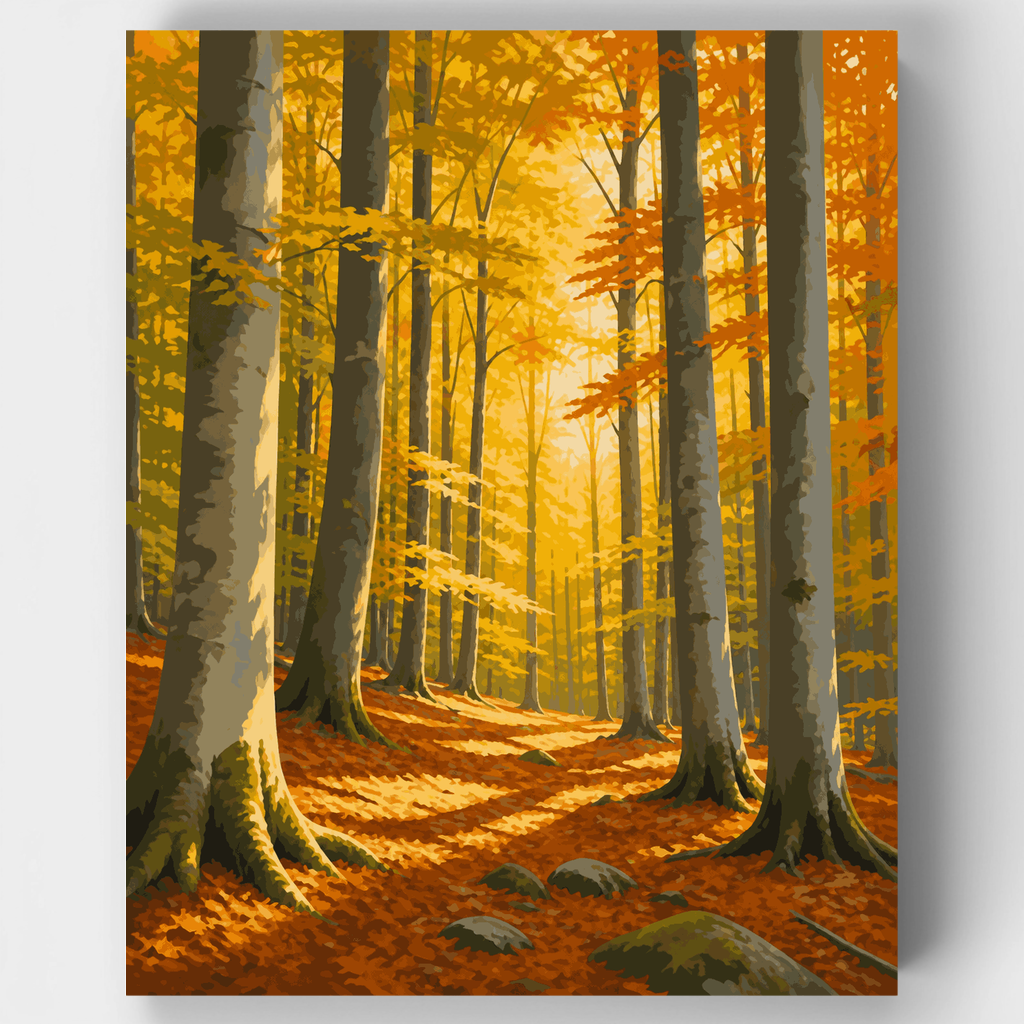 Arboleda de carpes bajo el sol - Kit de pintura por números — Estándar