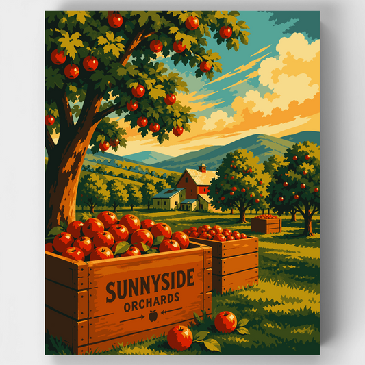 Sunnyside Orchards Harvest - Paint by Numbers Kit