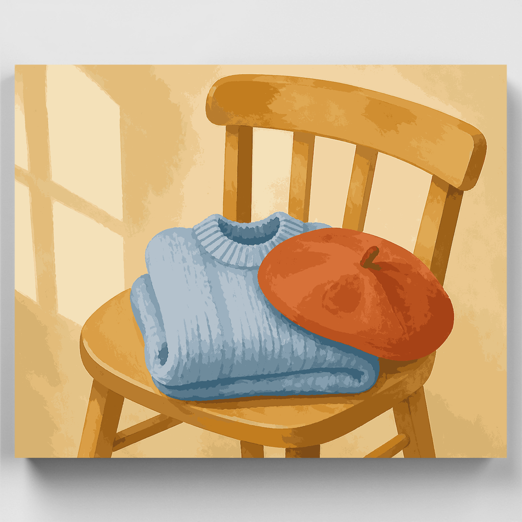 Suéter y boina - Kit de pintura por números — Estándar