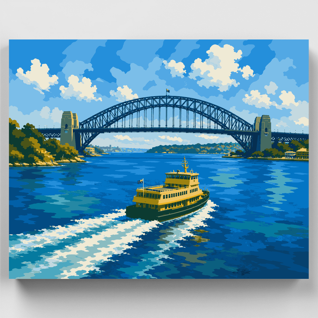 Sydney Harbour Ferry - Paint by Numbers Kit