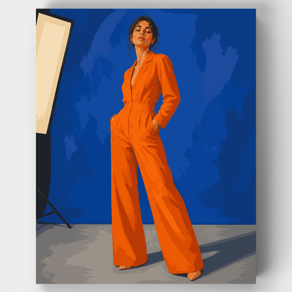 Kit de pintura por números: Pose de Tangerine Studio — Estándar