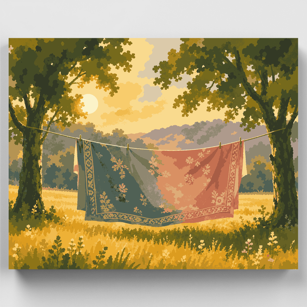 Tapices en la cuerda - Kit de pintura por números — Estándar