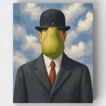The Pear-Faced Gentleman - Paint by Numbers Kit