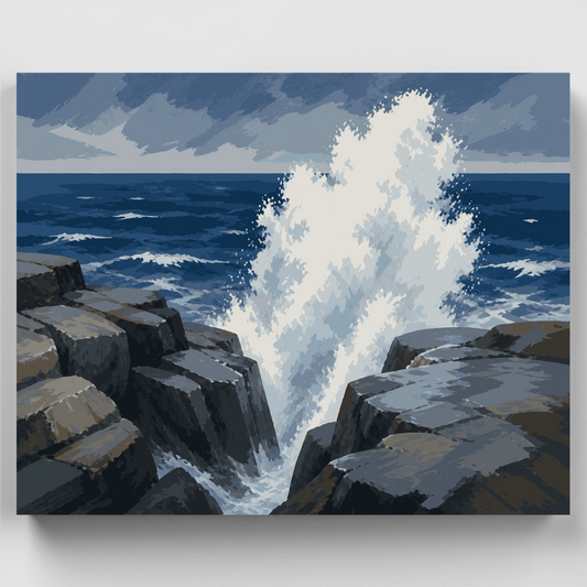 Thunder Hole Surge - Paint by Numbers Kit