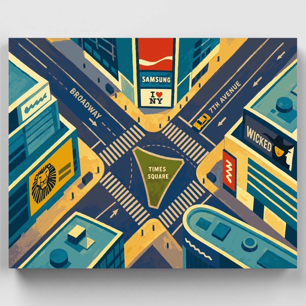Kit de pintura por números - Times Square Bow-Tie — Estándar