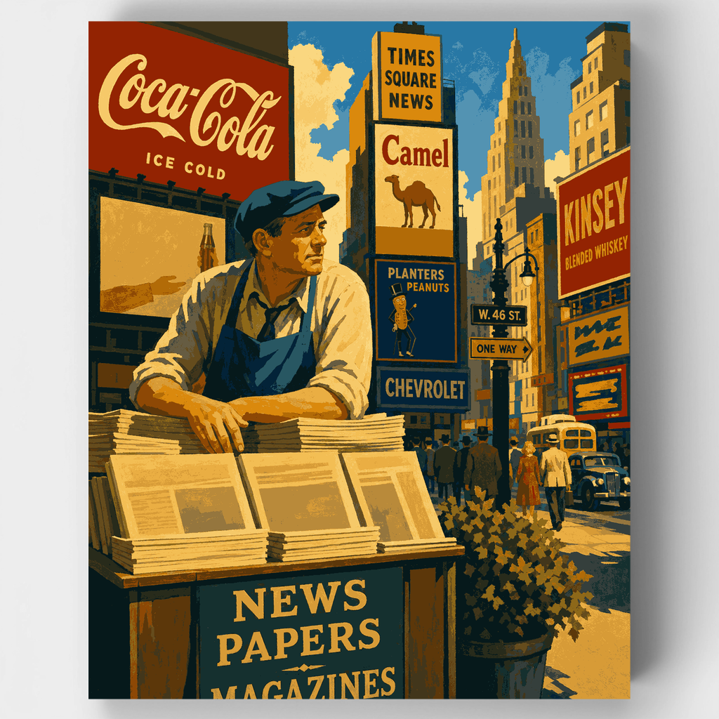 Quiosco de Times Square - Kit de pintura por números — Estándar