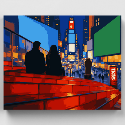 TKTS Red Steps - Paint by Numbers Kit
