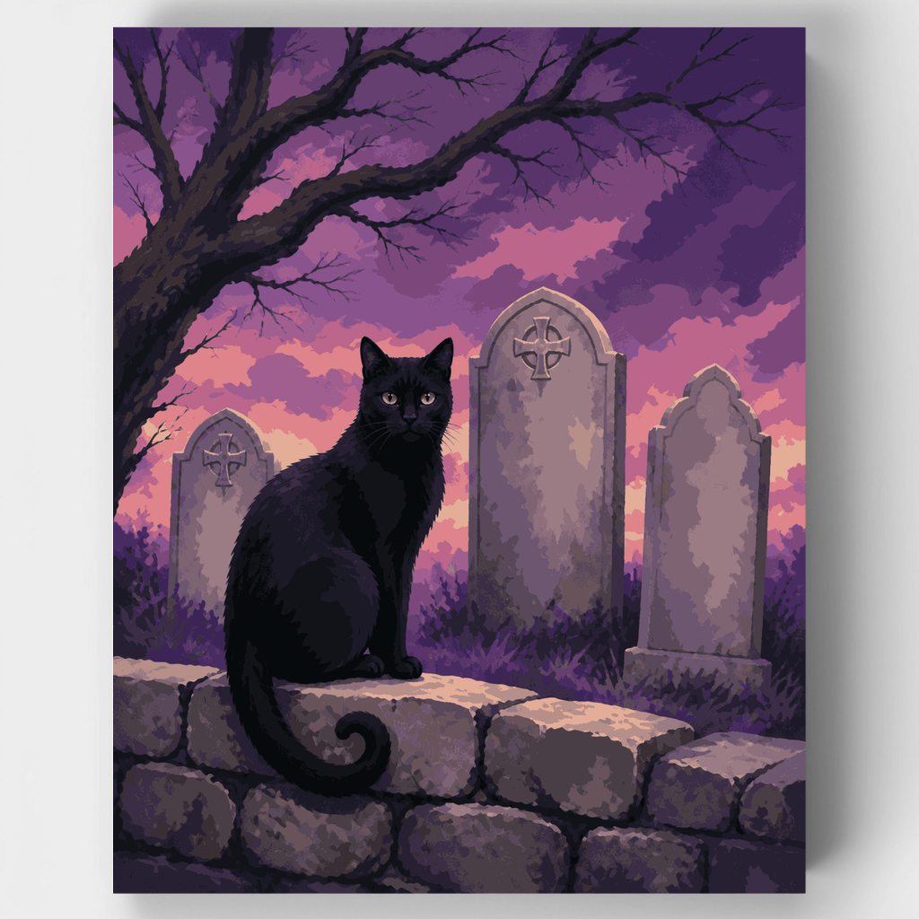 Vigilante de lápidas - Kit de pintura por números — Estándar