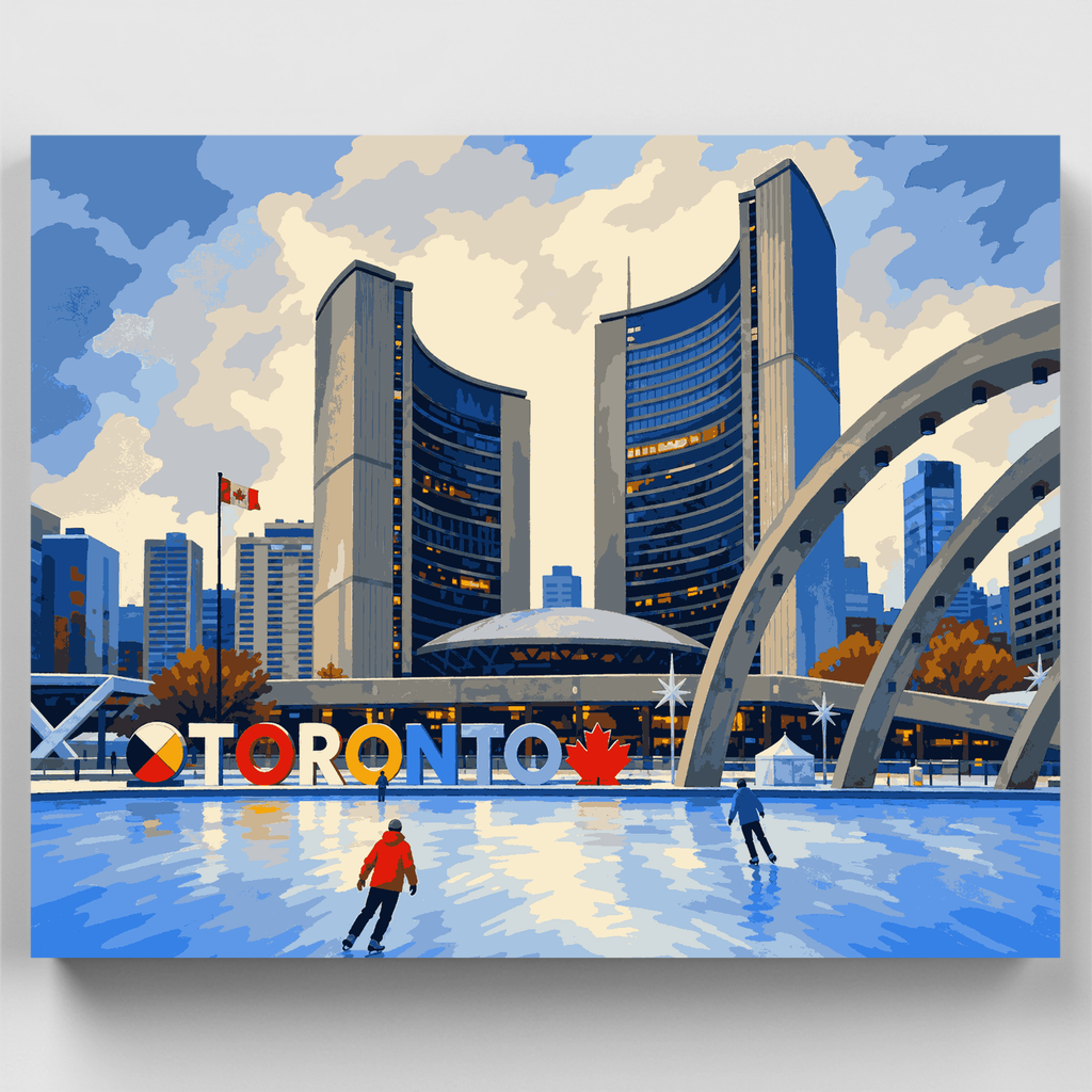 Toronto City Hall - Paint by Numbers Kit