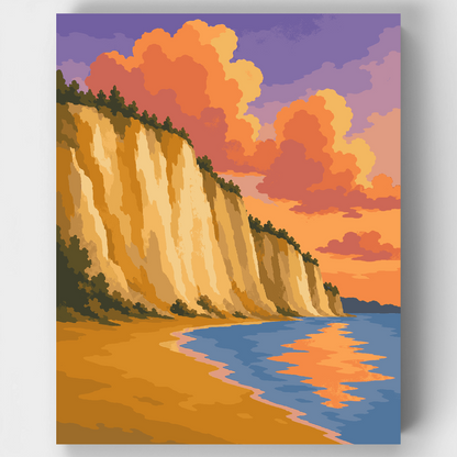 Toronto Cliffs Sunset - Paint by Numbers Kit