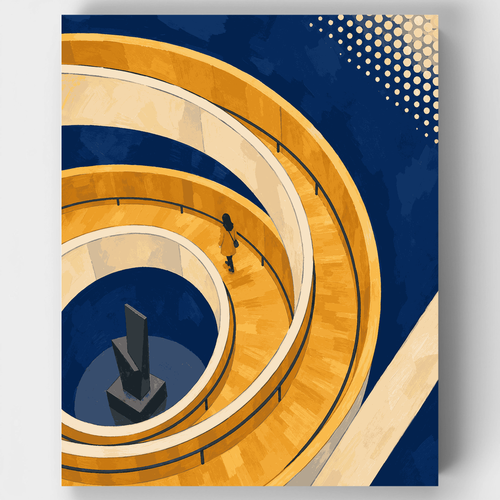 Escalera de caracol en Toronto - Kit de pintura por números — Estándar